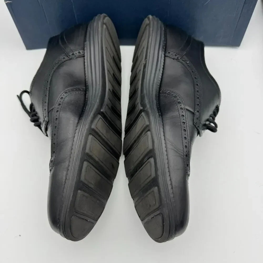 Cole Haan OriginalGrand Wingtip Oxford Black Leather Shoes Men 11M
